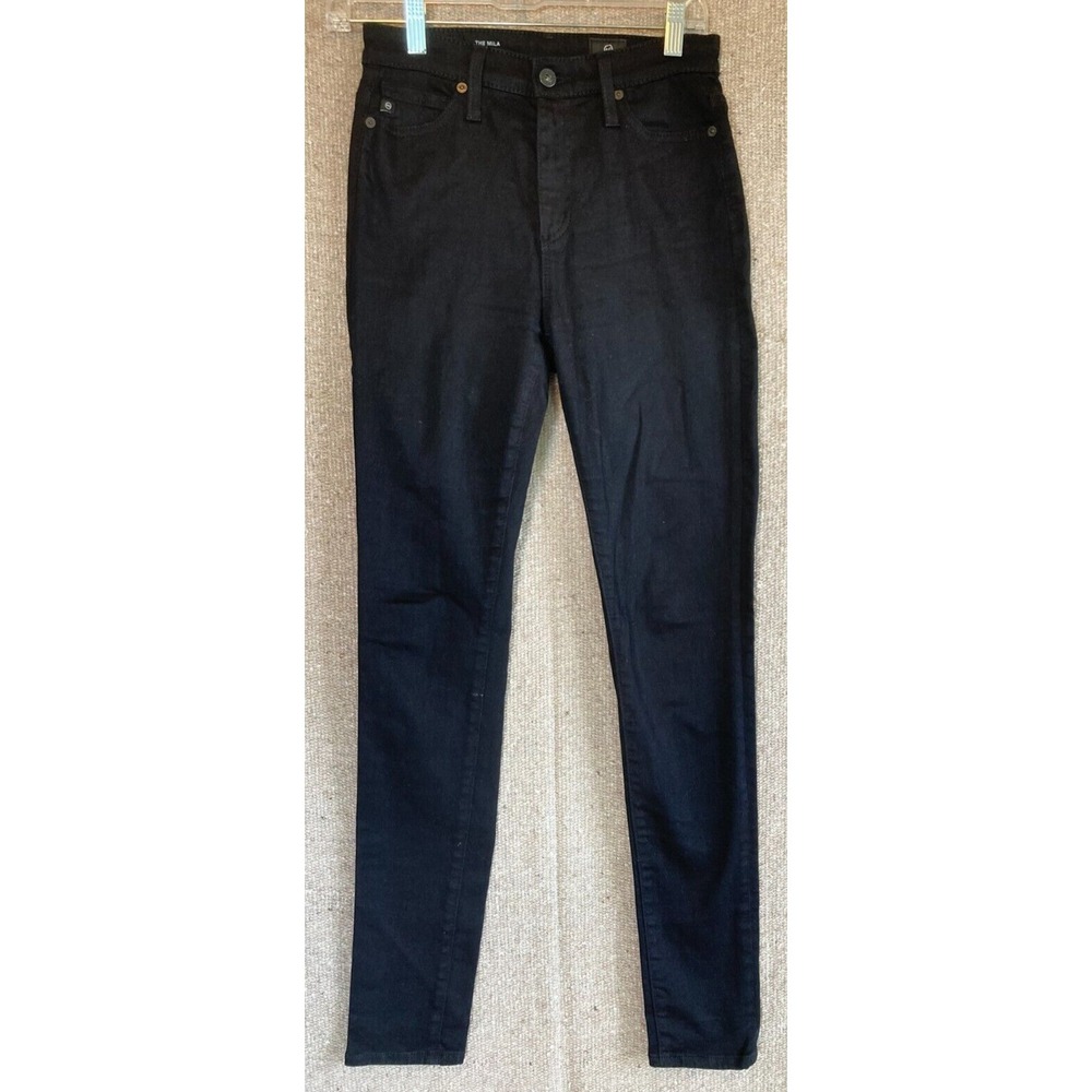 Adriano Goldschmied Black‎ Super High Rise Skinny THE MILA Jeans Size 25 R